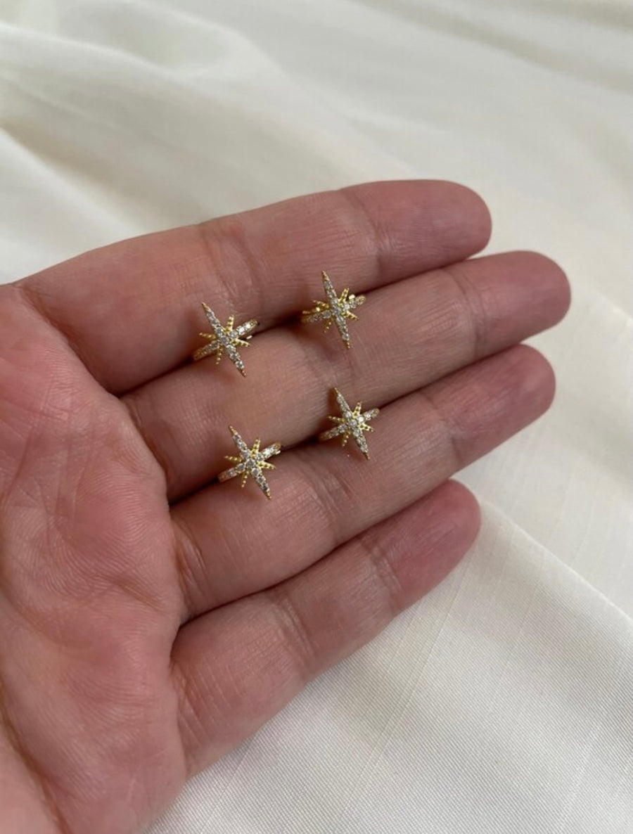 Diamond Star Ear Cuffs